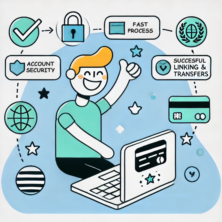 A person happily linking their account online, ensuring smooth PF transactions without any hassle.